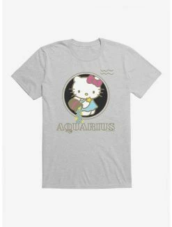 Outlet 🎉 Hello Kitty Star Sign Aquarius Stencil T-Shirt 🎁 -Cheap Sanrio Store 18186737 hi