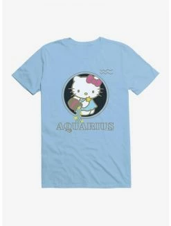 Outlet 🎉 Hello Kitty Star Sign Aquarius Stencil T-Shirt 🎁 -Cheap Sanrio Store 18186791 hi