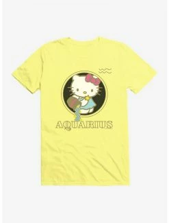 Outlet 🎉 Hello Kitty Star Sign Aquarius Stencil T-Shirt 🎁 -Cheap Sanrio Store 18186955 hi
