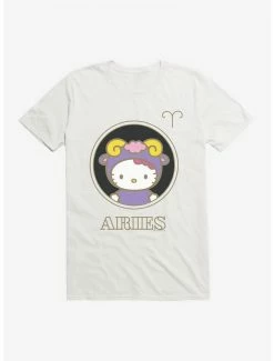 Cheap 😀 Hello Kitty Star Sign Aries Stencil T-Shirt ⌛
