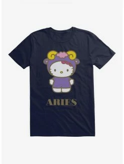 Flash Sale 🎁 Hello Kitty Star Sign Aries T-Shirt 👍 -Cheap Sanrio Store 18187082 hi