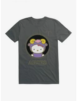 New ✔️ Hello Kitty Star Sign Aries Stencil T-Shirt 🤩 -Cheap Sanrio Store 18187172 hi