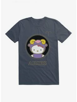 New ✔️ Hello Kitty Star Sign Aries Stencil T-Shirt 🤩 -Cheap Sanrio Store 18187226 hi