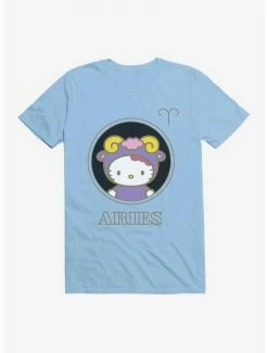 New ✔️ Hello Kitty Star Sign Aries Stencil T-Shirt 🤩 -Cheap Sanrio Store 18187244 hi