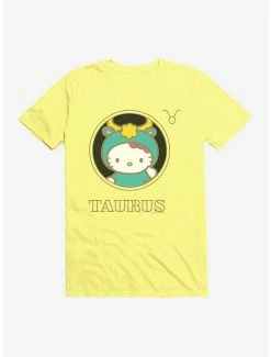 Hot Sale 🌟 Hello Kitty Star Sign Taurus Stencil T-Shirt ✨ -Cheap Sanrio Store 18189233 hi