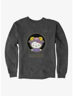 Buy 😉 Hello Kitty Star Sign Aries Stencil Sweatshirt ❤️ -Cheap Sanrio Store 18189572 hi