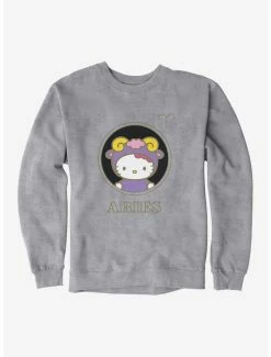 Buy 😉 Hello Kitty Star Sign Aries Stencil Sweatshirt ❤️ -Cheap Sanrio Store 18189579 hi 1