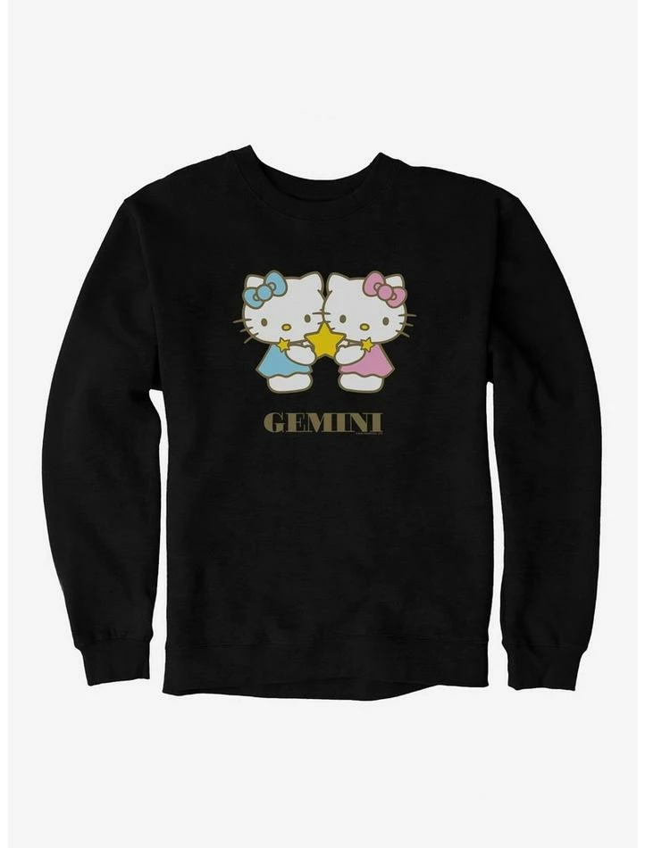 Discount ⌛ Hello Kitty Star Sign Gemini Sweatshirt ⌛ 4 Discount ⌛ Hello Kitty Star Sign Gemini Sweatshirt ⌛ - Image 2
