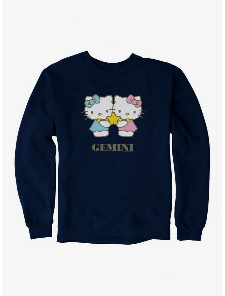 Discount ⌛ Hello Kitty Star Sign Gemini Sweatshirt ⌛ 7 Discount ⌛ Hello Kitty Star Sign Gemini Sweatshirt ⌛ - Image 5
