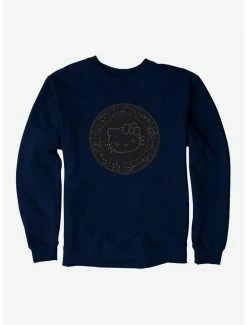 Flash Sale 💯 Hello Kitty Star Sign Map Sweatshirt 🧨 -Cheap Sanrio Store 18190006 hi