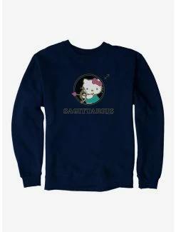Budget ⌛ Hello Kitty Star Sign Sagittarius Stencil Sweatshirt ⌛ -Cheap Sanrio Store 18190146 hi