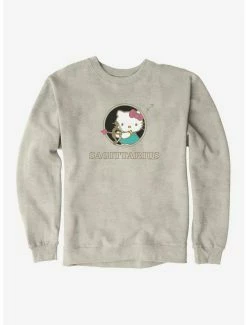 Budget ⌛ Hello Kitty Star Sign Sagittarius Stencil Sweatshirt ⌛