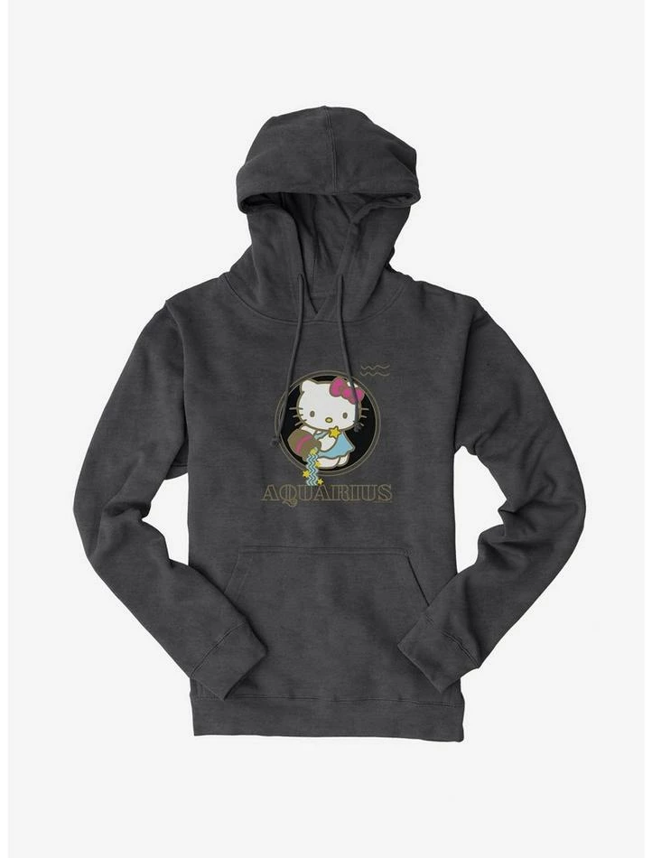 Discount ❤️ Hello Kitty Star Sign Aquarius Stencil Hoodie 👍 5 Discount ❤️ Hello Kitty Star Sign Aquarius Stencil Hoodie 👍 - Image 3