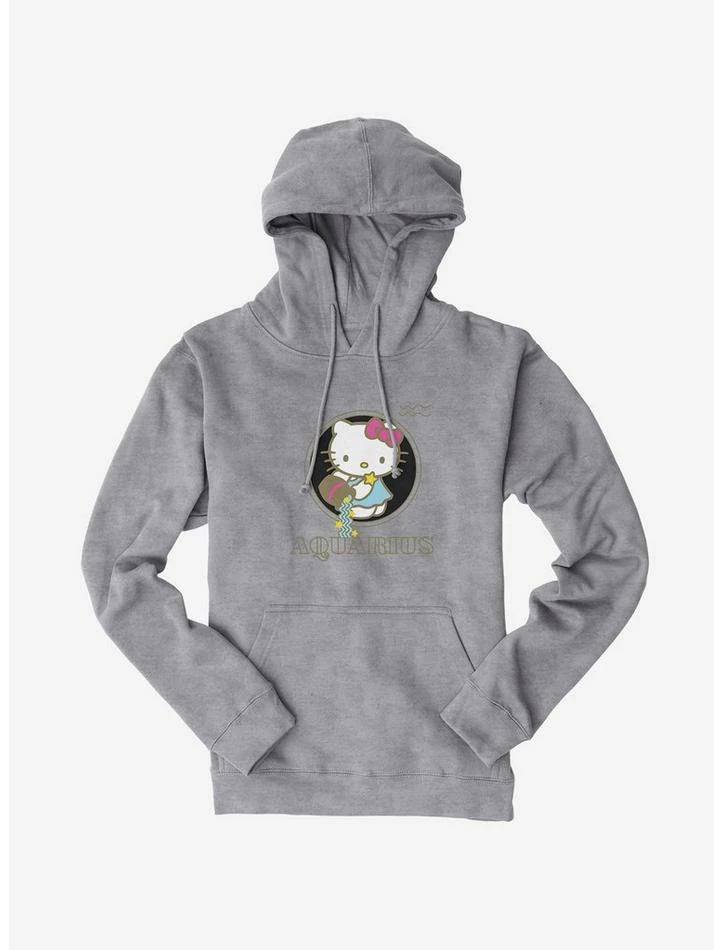 Discount ❤️ Hello Kitty Star Sign Aquarius Stencil Hoodie 👍 6 Discount ❤️ Hello Kitty Star Sign Aquarius Stencil Hoodie 👍 - Image 4