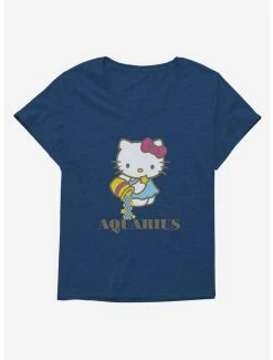 Promo 🧨 Hello Kitty Star Sign Aquarius 👧 Girls T-Shirt Plus Size 👍 -Cheap Sanrio Store 18191630 hi