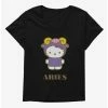 Brand new 😍 Hello Kitty Star Sign Aries 👧 Girls T-Shirt Plus Size ✔️ -Cheap Sanrio Store 18191684 hi