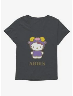 Brand new 😍 Hello Kitty Star Sign Aries 👧 Girls T-Shirt Plus Size ✔️ -Cheap Sanrio Store 18191693 hi
