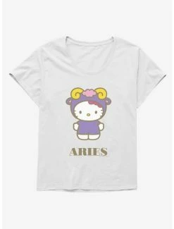 Brand new 😍 Hello Kitty Star Sign Aries 👧 Girls T-Shirt Plus Size ✔️ -Cheap Sanrio Store 18191747 hi