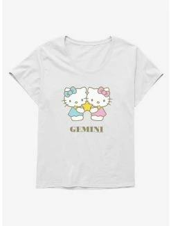 Best Pirce ⌛ Hello Kitty Star Sign Gemini 👧 Girls T-Shirt Plus Size 👏 -Cheap Sanrio Store 18191963 hi
