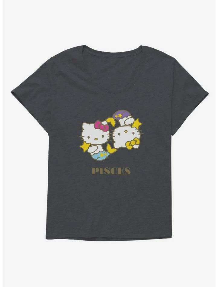 Budget ⌛ Hello Kitty Star Sign Pisces 👧 Girls T-Shirt Plus Size 👍 6 Budget ⌛ Hello Kitty Star Sign Pisces 👧 Girls T-Shirt Plus Size 👍 - Image 4