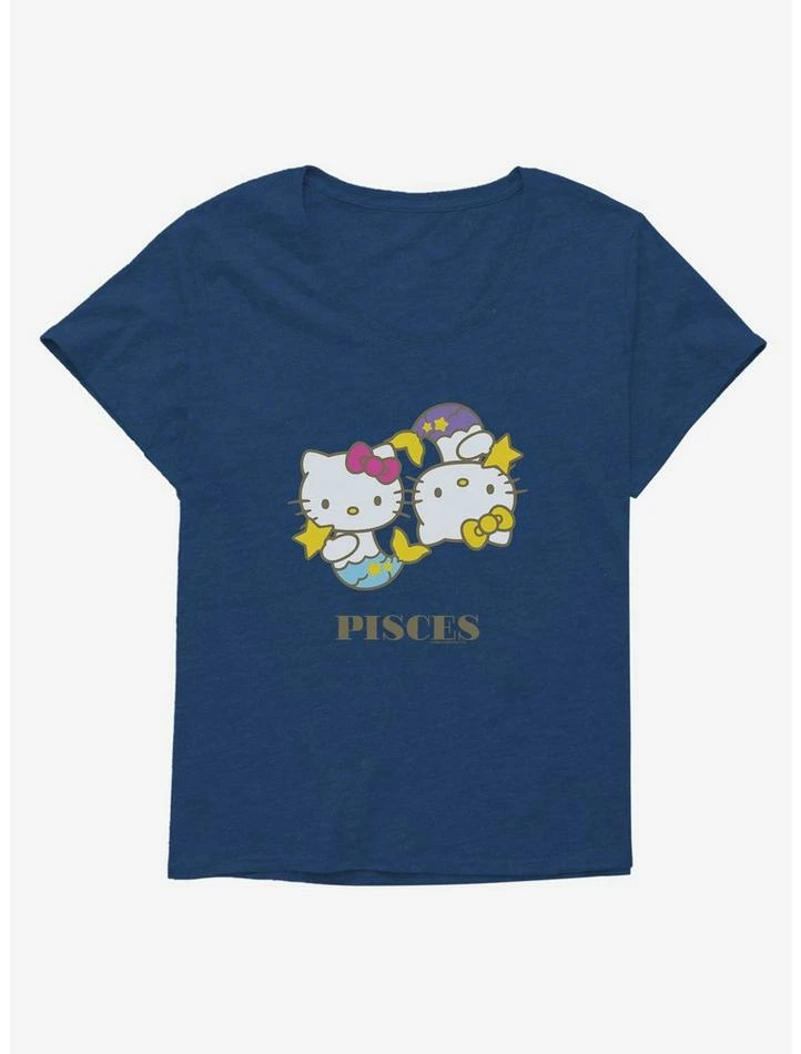Budget ⌛ Hello Kitty Star Sign Pisces 👧 Girls T-Shirt Plus Size 👍 7 Budget ⌛ Hello Kitty Star Sign Pisces 👧 Girls T-Shirt Plus Size 👍 - Image 5