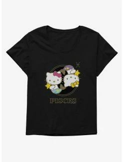 Discount 🛒 Hello Kitty Star Sign Pisces Stencil 👧 Girls T-Shirt Plus Size 🎉 -Cheap Sanrio Store 18192215 hi