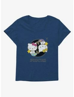 Discount 🛒 Hello Kitty Star Sign Pisces Stencil 👧 Girls T-Shirt Plus Size 🎉 -Cheap Sanrio Store 18192233 hi