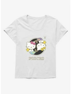 Discount 🛒 Hello Kitty Star Sign Pisces Stencil 👧 Girls T-Shirt Plus Size 🎉 -Cheap Sanrio Store 18192242 hi