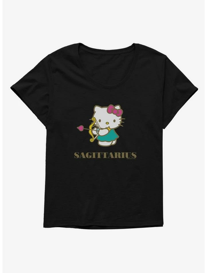 Best Sale 😀 Hello Kitty Star Sign Sagittarius 👧 Girls T-Shirt Plus Size ⭐ 4 Best Sale 😀 Hello Kitty Star Sign Sagittarius 👧 Girls T-Shirt Plus Size ⭐ - Image 2