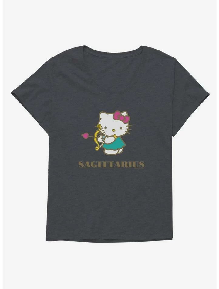 Best Sale 😀 Hello Kitty Star Sign Sagittarius 👧 Girls T-Shirt Plus Size ⭐ 5 Best Sale 😀 Hello Kitty Star Sign Sagittarius 👧 Girls T-Shirt Plus Size ⭐ - Image 3