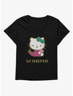 Coupon ⭐ Hello Kitty Star Sign Scorpio 👧 Girls T-Shirt Plus Size ❤️