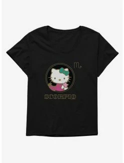 New 🔥 Hello Kitty Star Sign Scorpio Stencil 👧 Girls T-Shirt Plus Size 🧨 -Cheap Sanrio Store 18192359 hi 1