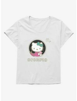 New 🔥 Hello Kitty Star Sign Scorpio Stencil 👧 Girls T-Shirt Plus Size 🧨 -Cheap Sanrio Store 18192386 hi