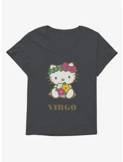 Best Sale ⌛ Hello Kitty Star Sign Virgo 👧 Girls T-Shirt Plus Size 🔥 -Cheap Sanrio Store 18192485 hi