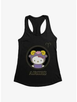 Hot Sale โญ Hello Kitty Star Sign Aries Stencil ๐ง Girls Tank ๐