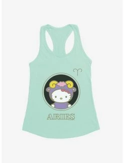 Hot Sale ⭐ Hello Kitty Star Sign Aries Stencil 👧 Girls Tank 🌟 -Cheap Sanrio Store 18194417 hi