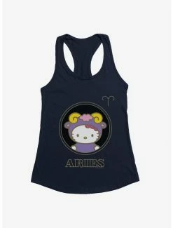 Hot Sale ⭐ Hello Kitty Star Sign Aries Stencil 👧 Girls Tank 🌟 -Cheap Sanrio Store 18194424 hi
