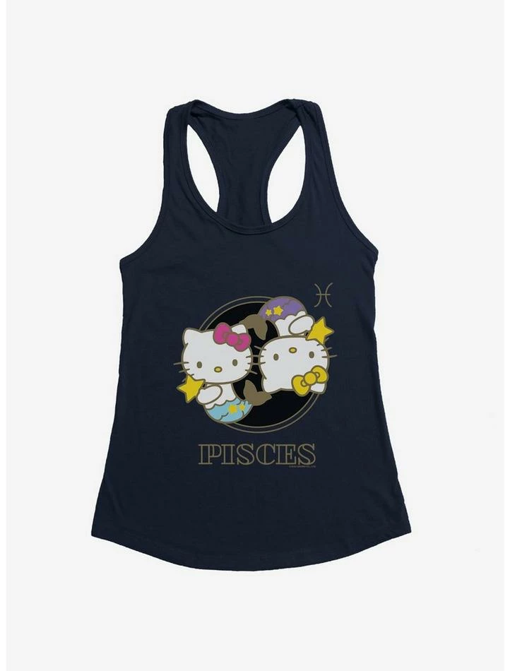 Flash Sale 🔔 Hello Kitty Star Sign Pisces Stencil 👧 Girls Tank ✔️ 6 Flash Sale 🔔 Hello Kitty Star Sign Pisces Stencil 👧 Girls Tank ✔️ - Image 4