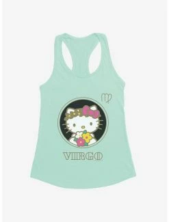 Top 10 👏 Hello Kitty Star Sign Capricorn Stencil 👧 Girls Tank 🔥