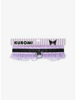 Cheap 👏 Kuromi Lolita Lavender Lace Choker 😉 -Cheap Sanrio Store 18257195 av2