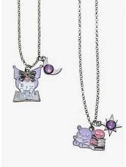 Flash Sale ⌛ Kuromi & Baku Fortune Telling Best Friend Necklace Set ⭐