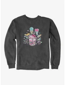 Cheapest ⭐ Hello Kitty Sugar Rush 🍬 Candy Boba Sweatshirt 👍 -Cheap Sanrio Store 18280660 hi
