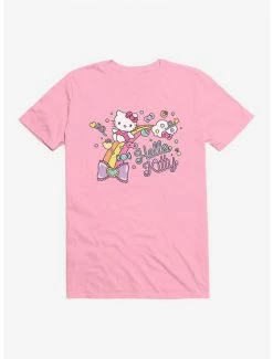 Deals 😍 Hello Kitty Sugar Rush 🍬 Candy Rainbow T-Shirt ✔️ -Cheap Sanrio Store 18281076 hi