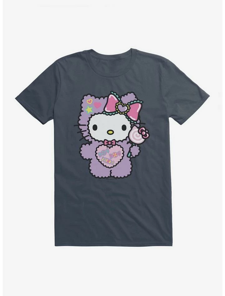 Cheap ❤️ Hello Kitty Sugar Rush Fuzzy Lollipop T-Shirt ✨ 4 Cheap ❤️ Hello Kitty Sugar Rush Fuzzy Lollipop T-Shirt ✨ - Image 2