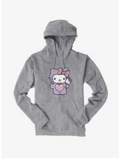 Deals ⭐ Hello Kitty Sugar Rush Fuzzy Lollipop Hoodie 🧨 -Cheap Sanrio Store 18282187 hi
