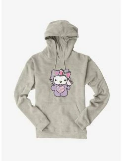 Deals ⭐ Hello Kitty Sugar Rush Fuzzy Lollipop Hoodie 🧨 -Cheap Sanrio Store 18282201 hi