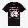 Best deal 😉 My Melody & Kuromi Scene Boyfriend Fit 👧 Girls T-Shirt 👏
