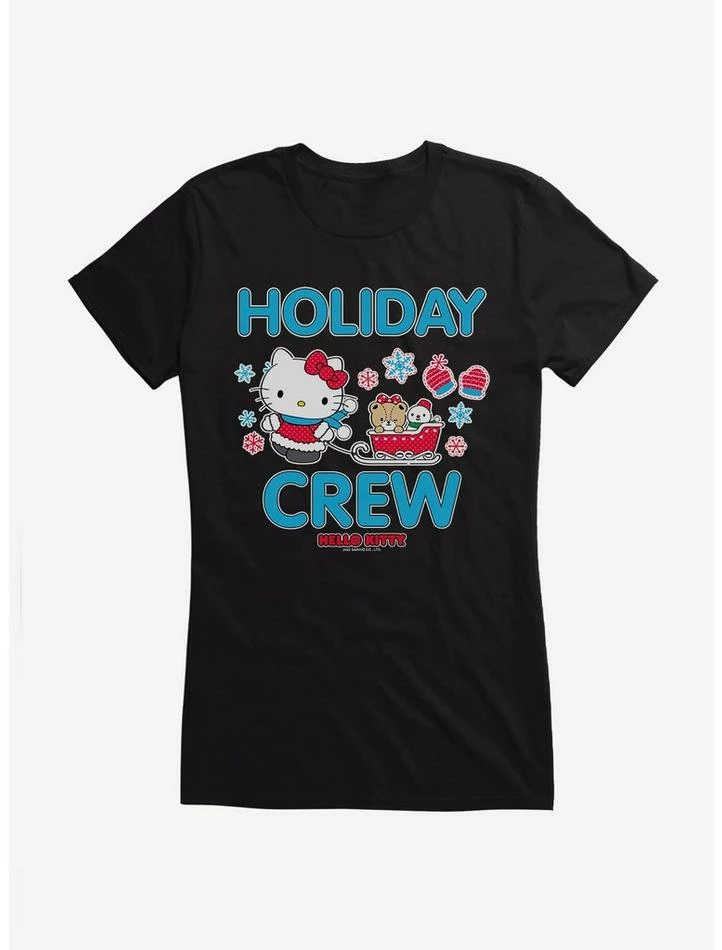 Hot Sale 🛒 Hello Kitty Holiday Crew Sled 👧 Girls T-Shirt 🤩 9 Hot Sale 🛒 Hello Kitty Holiday Crew Sled 👧 Girls T-Shirt 🤩 - Image 7