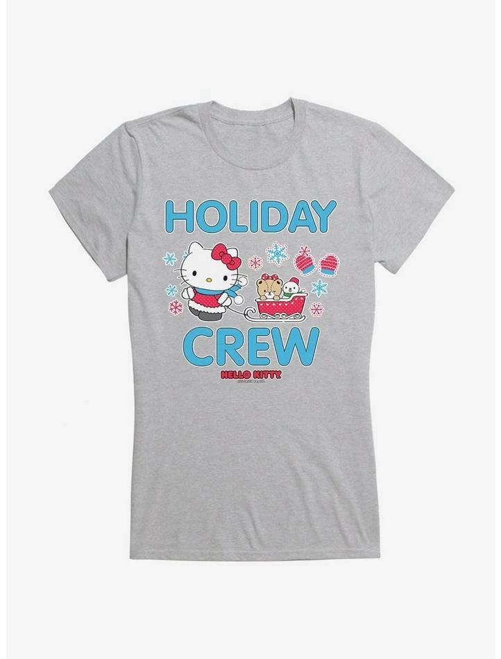 Hot Sale 🛒 Hello Kitty Holiday Crew Sled 👧 Girls T-Shirt 🤩 7 Hot Sale 🛒 Hello Kitty Holiday Crew Sled 👧 Girls T-Shirt 🤩 - Image 5