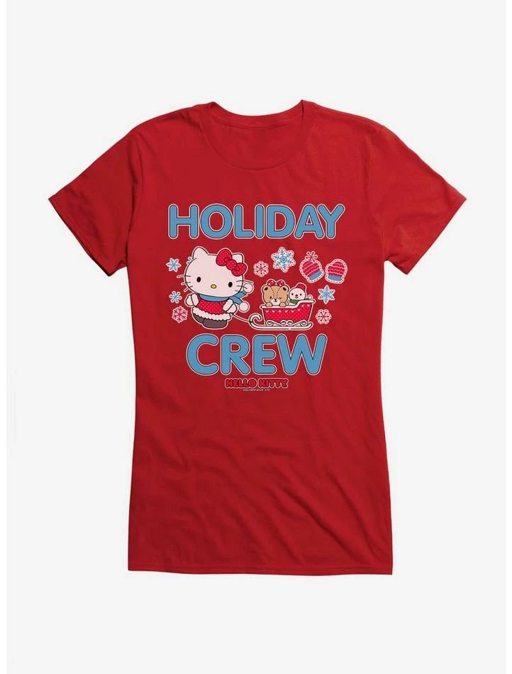 Hot Sale 🛒 Hello Kitty Holiday Crew Sled 👧 Girls T-Shirt 🤩 10 Hot Sale 🛒 Hello Kitty Holiday Crew Sled 👧 Girls T-Shirt 🤩 - Image 8